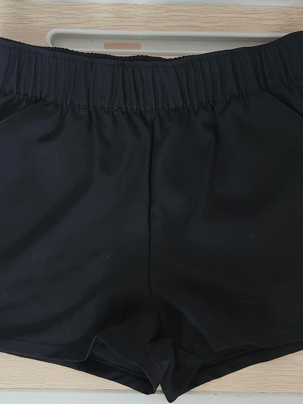 Justice Girls Black Athletic Elastic-Waist Shorts